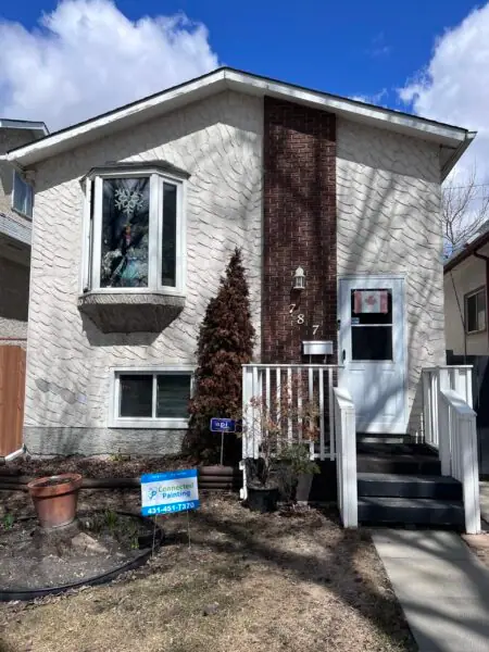 exterior house painting service in winnipeg by connected painting before photo
